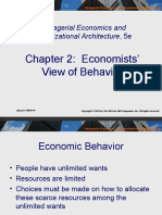Chapter 2: Economists' View of Behavior: Managerial Economics and Organizational Architecture, 5e
