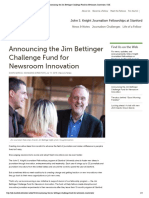 Announcing The Jim Bettinger Challenge Fund For Newsroom Innovation - JSK