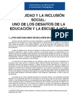 La Equidad y La Inclusión Social