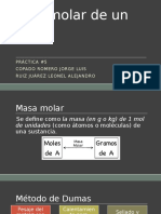 Masa Molar de Un Líquido