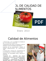 Control de Calidad de Alimentos