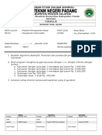 Soal Uas Praktek Pemograman Dasar