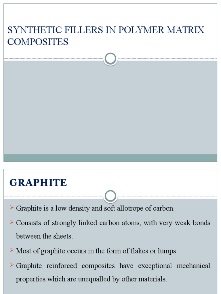 Synthetic Fillers in Polymer Matrix Composites PDF Graphite