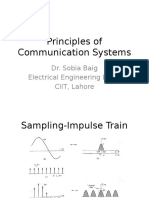 Principles of Communication Systems: Dr. Sobia Baig Electrical Engineering Dept. CIIT, Lahore