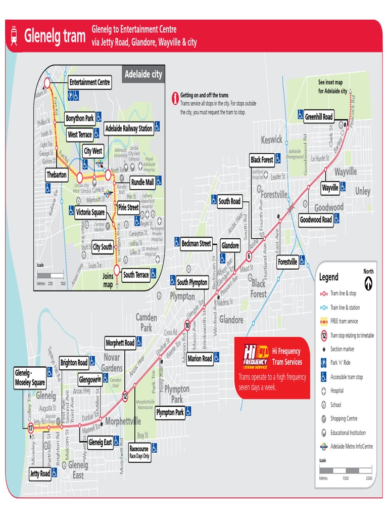 Glenelg To Botanic Gardens Tram Timetable