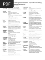 Strategic Management Chapter 9-Corporate Level Strategy, Integration, and Outsourcing