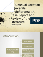 An Unusual Location of Juvenile Angiofibroma: A Case Report and Review of The Literature
