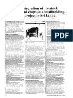 Integration of Livestock and Crops in A Smallholding, A Project in Sri Lanka