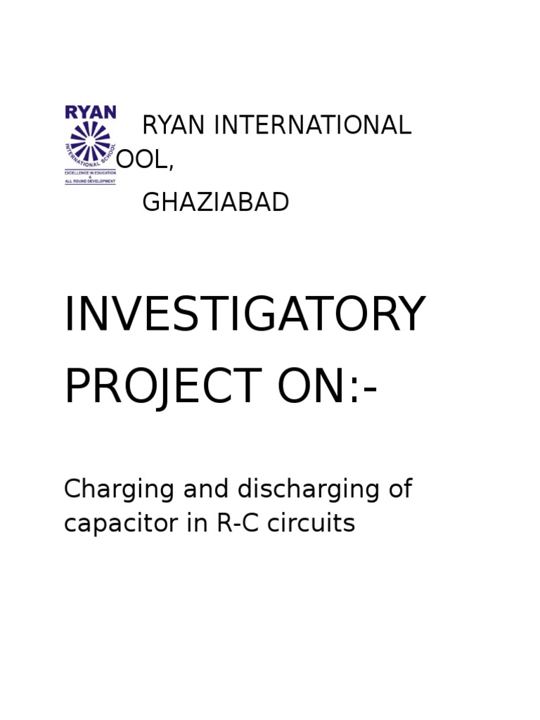 Physics Investigatory Project | PDF | Capacitor | Electrical Network