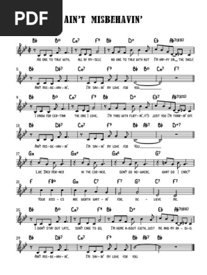 Ain't Misbehavin' (BB) - C Instruments | PDF