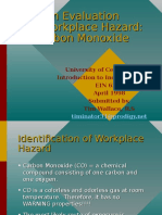 Evaluation of Workplace Hazard- CO PPT