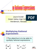 Multiplying Rational Expressions