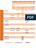 Horario II - 2016