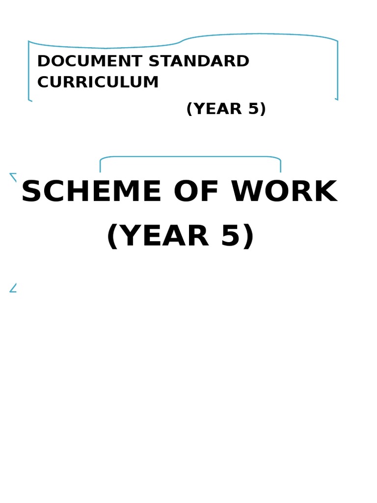 Year 5 Curriculum Scheme of Work | PDF