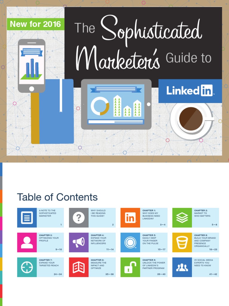 LinkedIn Sophisticated Marketer's Guide FINAL | PDF | Linked In ...