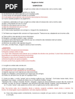 Exercícios - Regencia Com Gabarito