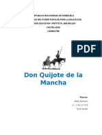 Analisis Quijote de La Mancha