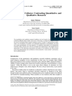 “a Tale of Two Cultures Contrasting Quantitative and Qualitative Research.”