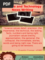 Science and Tech News Writing