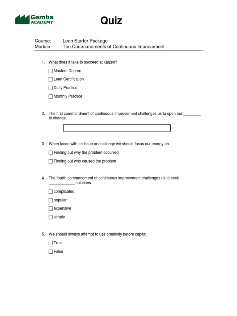 2a Quiz Ten Commandments | PDF