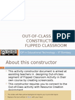 Out-Of-Class Activity Constructor For Flipped Classroom: IDP in Educational Technology - IIT Bombay