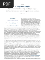 A língua do google (matéria da revista VEJA sobre o Google translator)