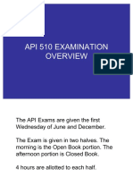 API 510 Examination Overview