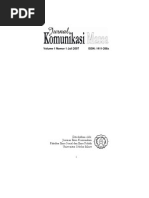 Download Jurnal Komunikasi Massa Vol 1 No 1 Juli 2007 by hastjarjo SN3198405 doc pdf