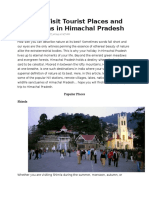 30 Must Visit Tourist Places and Attractions in Himachal Pradesh