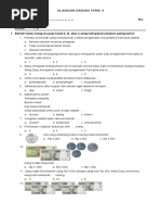 Download SOAL ULANGAN TEMA 4 KELAS 2 SD  by Desti Vikasari SN319853371 doc pdf