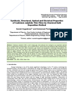 Synthesis, Structural, Optical and Electrical Properties of Cadmium Sulphide Thin Films by Chemical Bath Deposition Method