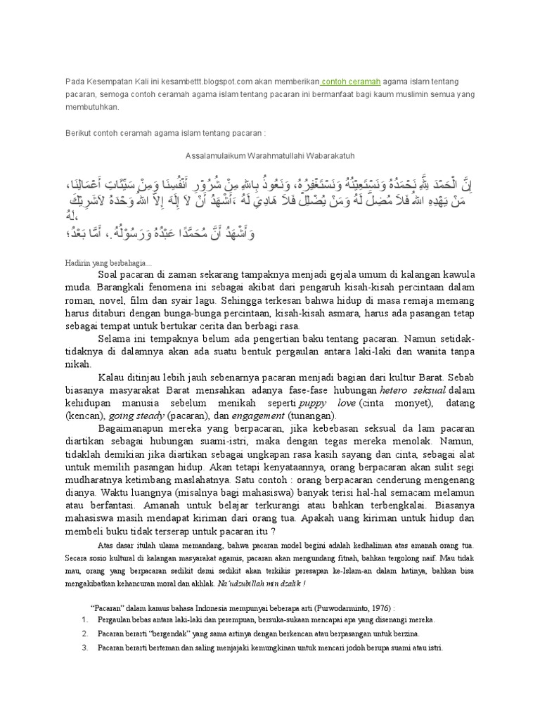 Contoh Pidato Bahasa Indonesia Tentang Zina