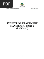 APU Industrial Placement Handbook Faculty of Business Management SU Part 2
