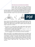 Section C2: BJT Structure and Operational Modes: Collector (C) - Each of These Regions Has A Specific Purpose and General