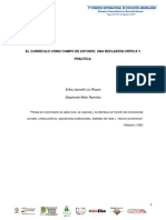 El Currículo Como Campo de Estudio: Una Reflexión Crítica y Práctica.