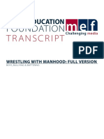 Wrestling With Manhood Transcript
