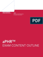 Aphr Exam Content Outline