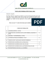 Propuesta Formativa 2013