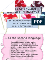 Roles of English Language in Malaysia