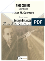 A MIS COLEGAS. Bambuco. Victor M. Guerrero. Transc. Piano Gerardo Betancourt.