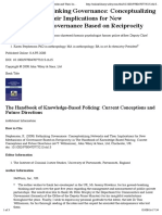 Rethinking Governance: Conceptualizing Networks and Their Implications for New Mechanisms of Governance Based on Reciprocity - The Handbook of Knowledge-Based Policing: Current Conceptions and Future Directions - Stephenson - Wiley Online Library
