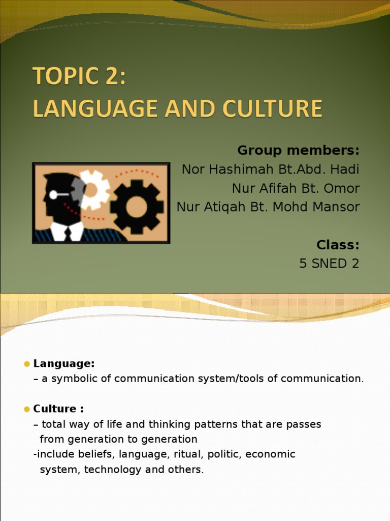 Culture and Language | PDF