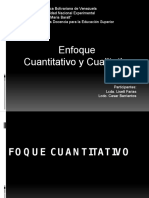 Enfoques Cualitativo y Cuantitativo de la investigación