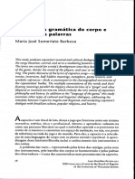 A Gramatica Do Corpo e A Dança Das Palavras