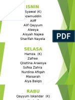 Syawal (K) Azamuddin Alif Alif Qayyum Aleeya Aisyah Najwa Sharifah Nayela