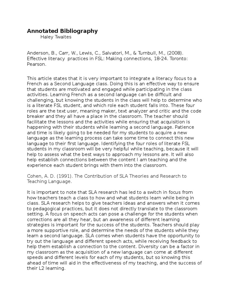 Free apa annotated bibliography template picture