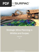 Strategic Mine Planning SurpacWhittle v20