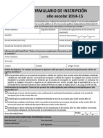 MSDC Enrollment Form Spanish