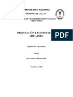 Orientación Y Bienestar Del Educando: Universidad Nacional "Pedro Ruiz Gallo"