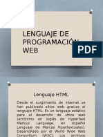 Lenguaje de Programación Web